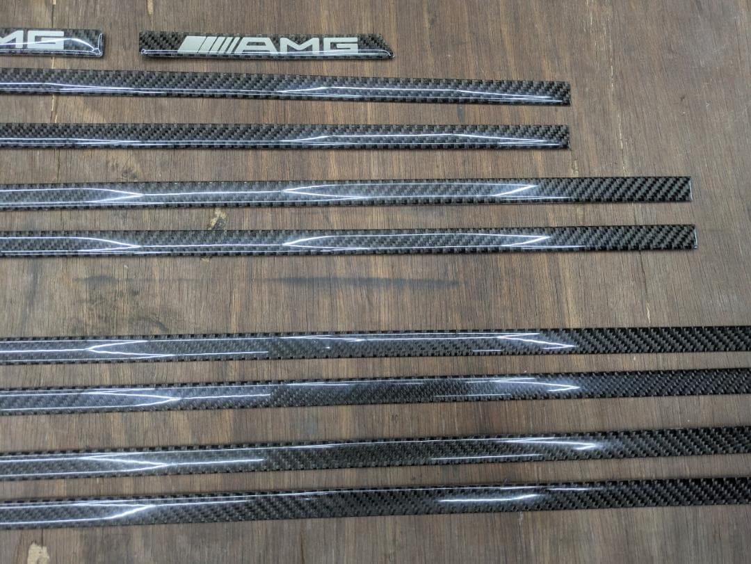ベンツ W463 Gクラス サイドモール カーボンルック 10点 1台分