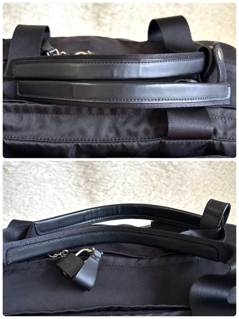 美品✨アニエスベー ボヤージュ ボストンバッグ 2way 南京錠 ナイロン 黒