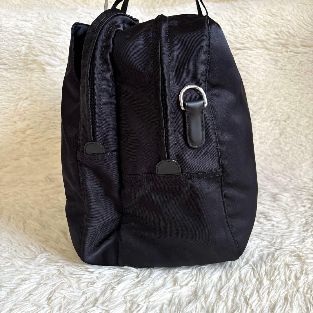 美品✨アニエスベー ボヤージュ ボストンバッグ 2way 南京錠 ナイロン 黒