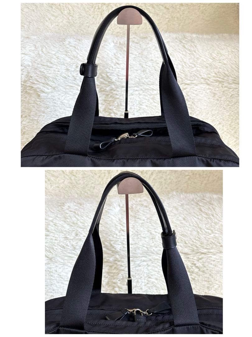 美品✨アニエスベー ボヤージュ ボストンバッグ 2way 南京錠 ナイロン 黒