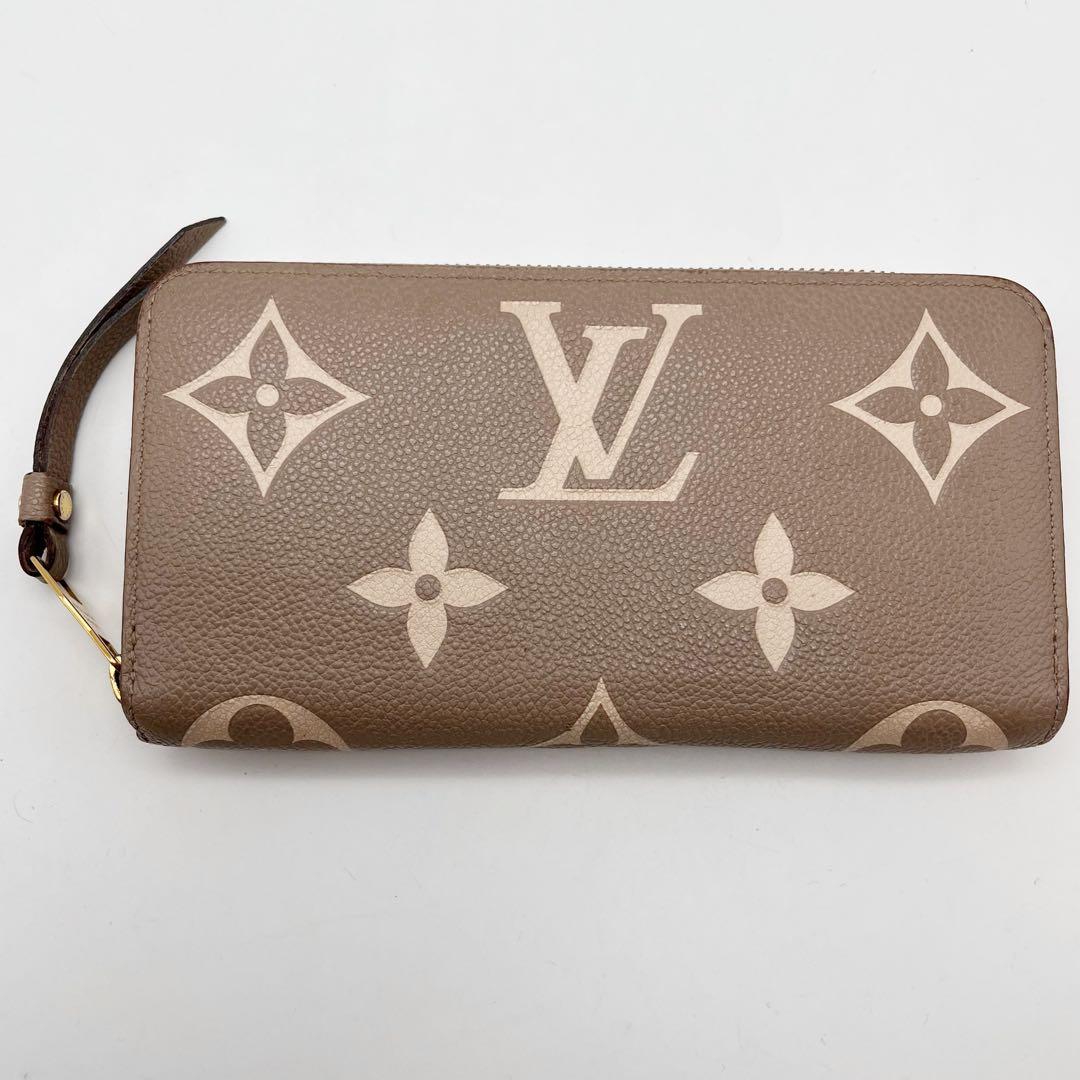 ルイヴィトン モノグラム アンプラント ジッピーウォレット クレーム　ベージュ