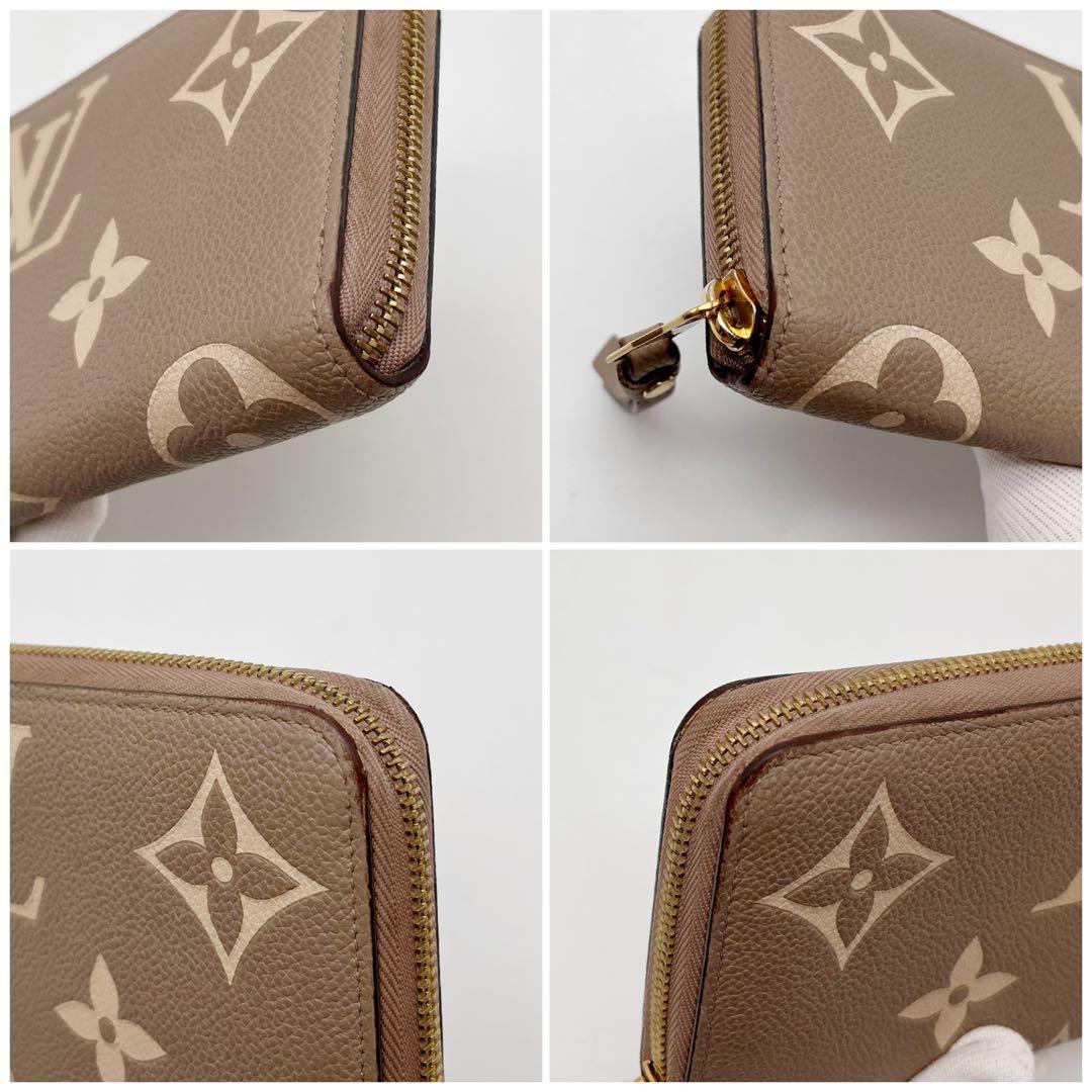 ルイヴィトン モノグラム アンプラント ジッピーウォレット クレーム　ベージュ