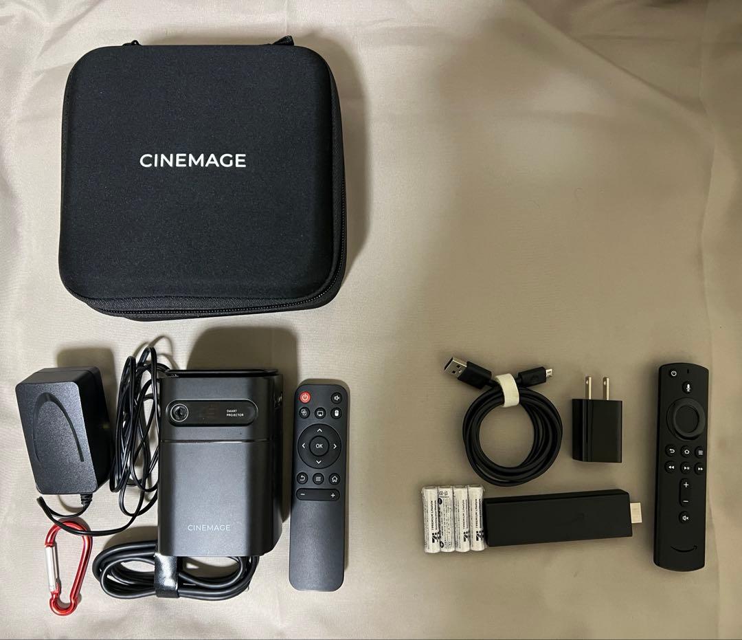 FireTV、リモコン電池付き！ CINEMAGE mini プロジェクター