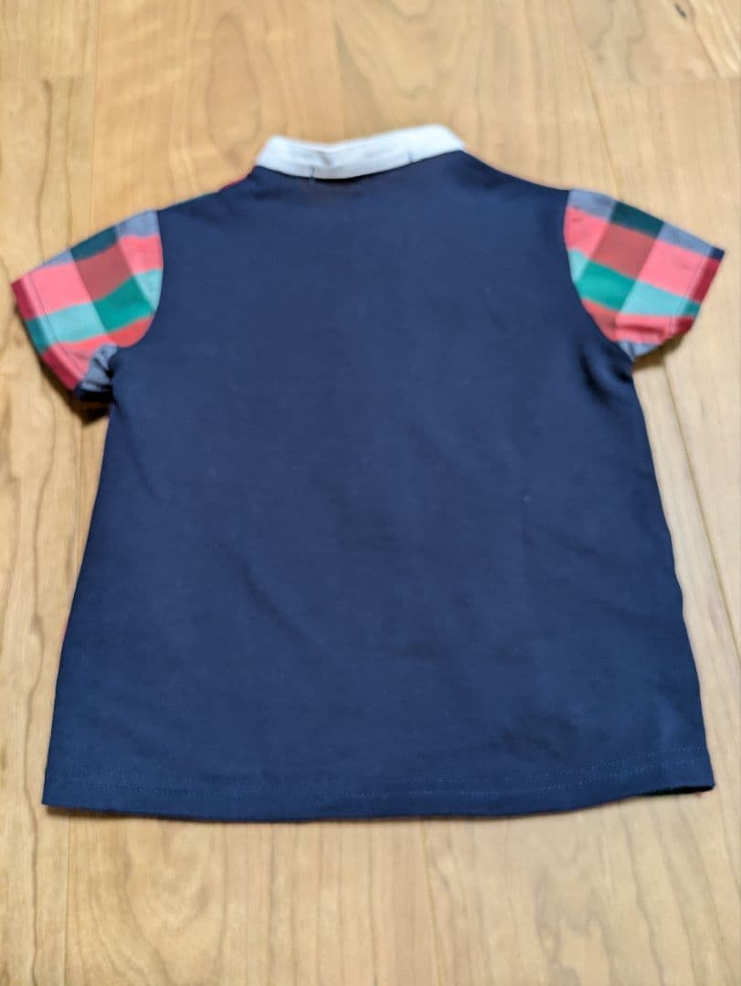 familiar チェック柄 Tシャツ 80