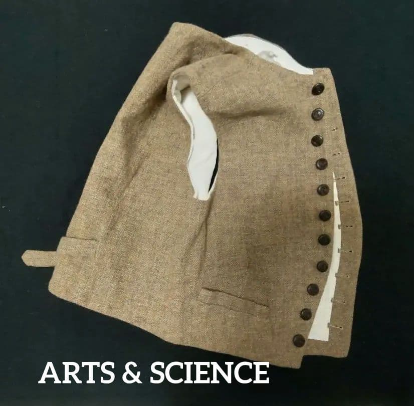 アーツ&サイエンス ARTS&SCIENCE ツィードベスト ボタンベストジレ