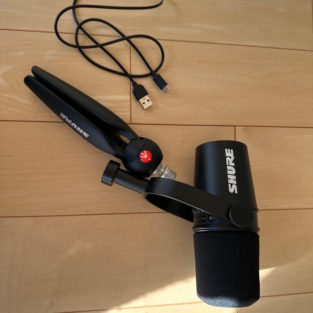 SHURE 有線マイク スタンド付き　中古美品