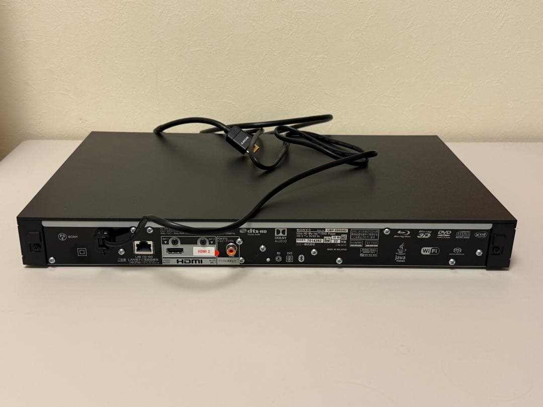 SONY UBP-X800M2 ブルーレイディスクプレーヤー