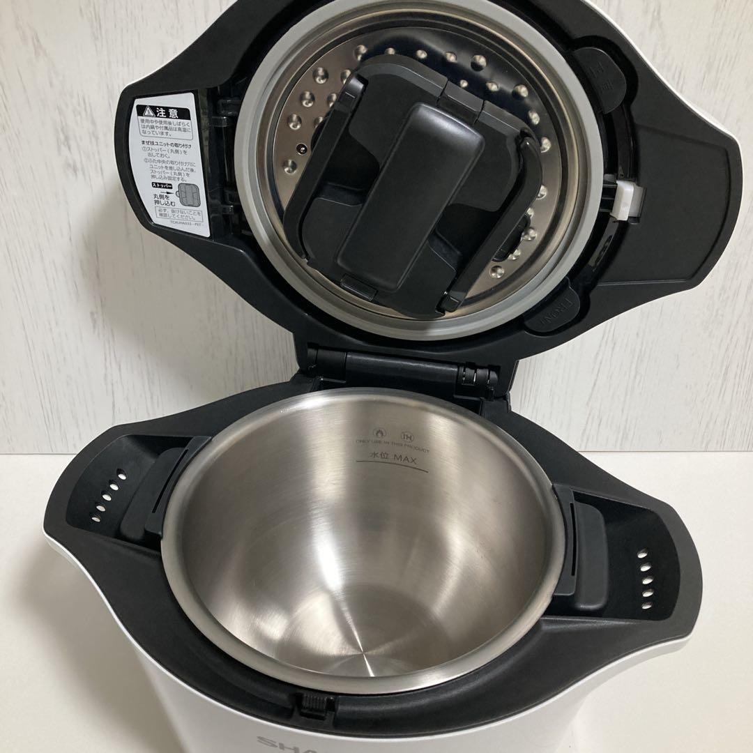 SHARP ヘルシオ ホットクック KN-HW24E-W 2.4L 無水調理