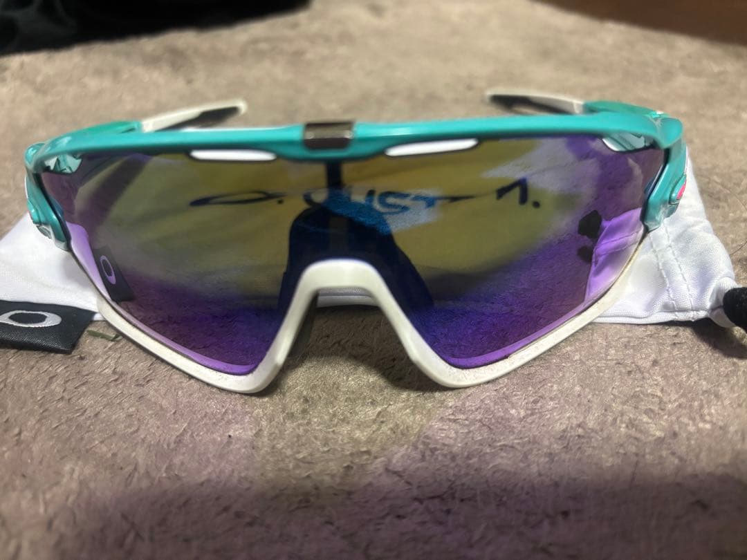 Oakley Custom サングラス 水色/白