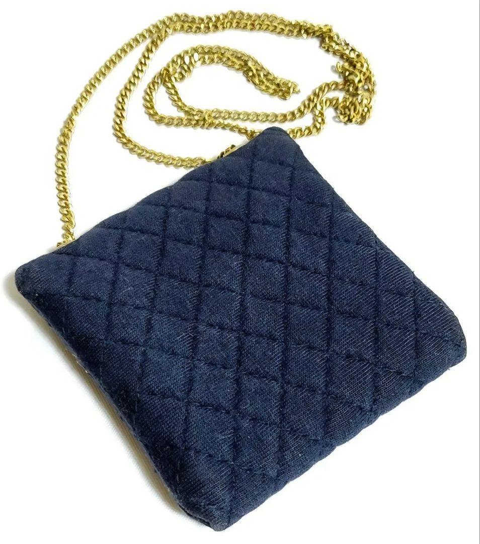 【かなり美品】シャネル CHANEL ココマーク チェーン ミニポーチ