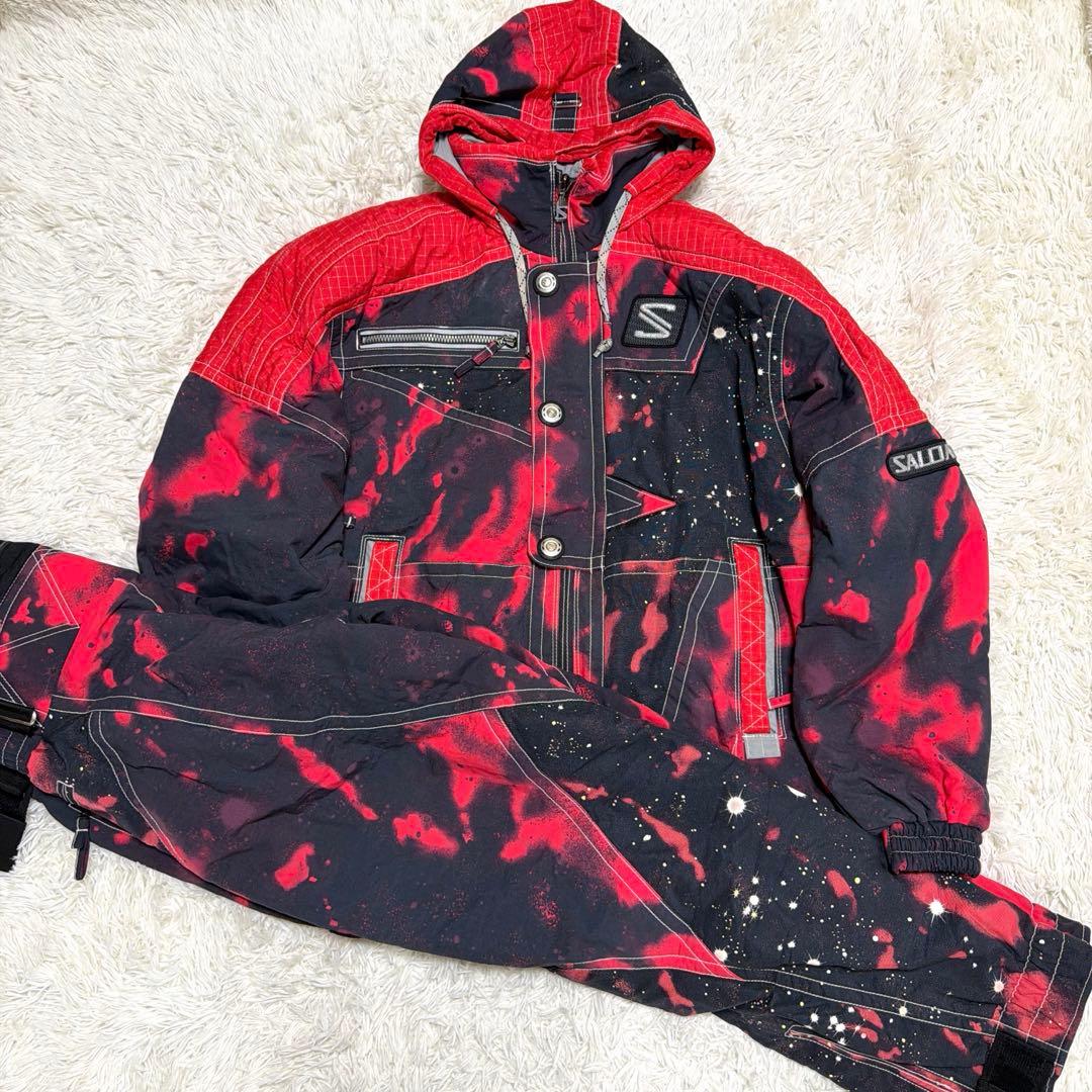 salomon スキーウェア 上下セット XLサイズ　セットアップ　サロモン