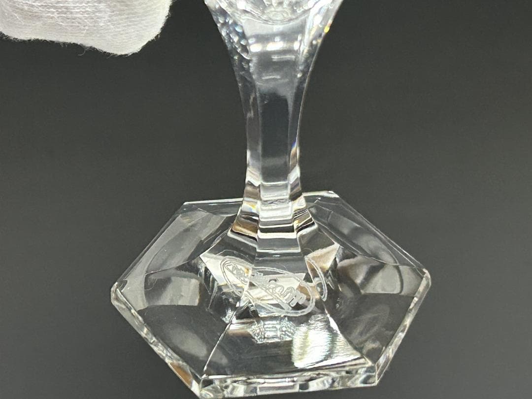 ベネチアンガラス MOSER 金彩 切子　モーゼル リキュールグラス 3個セット