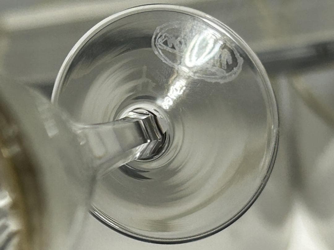 ベネチアンガラス MOSER 金彩 切子　モーゼル リキュールグラス 3個セット