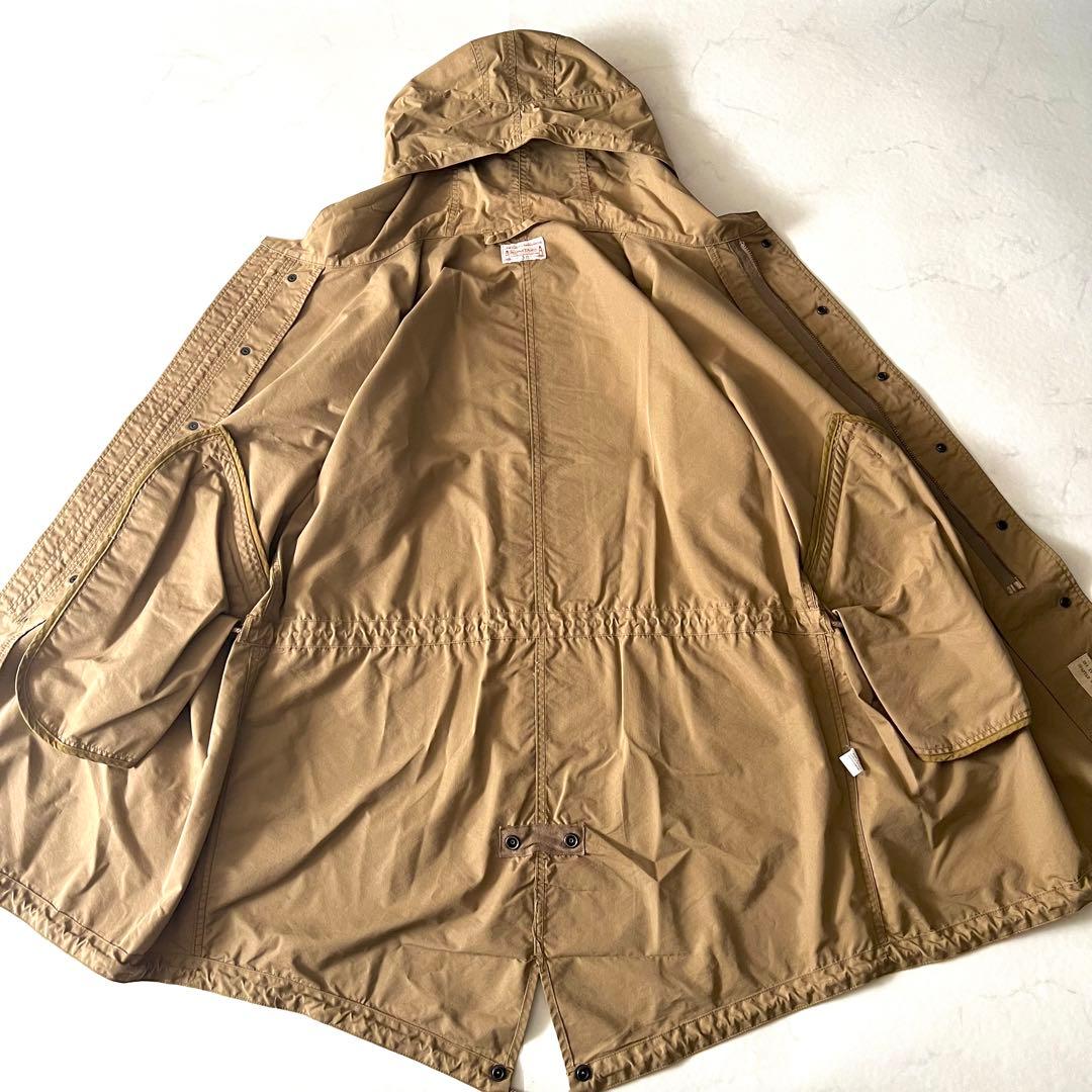 美品 ボンクラ モッズコート ミリタリー ブラウン ベージュ 38 ロング