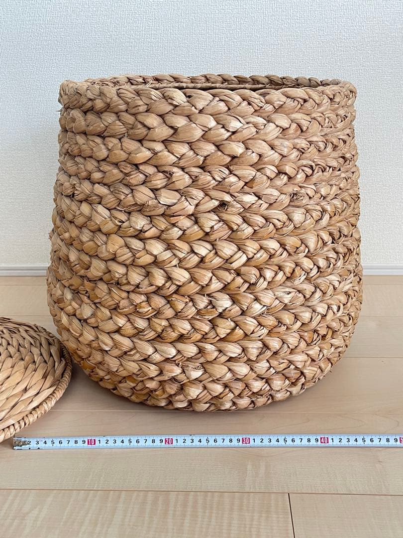 バスケット 天然素材 ケース ボックス編み込み かご 収納 籐風 小物入れ