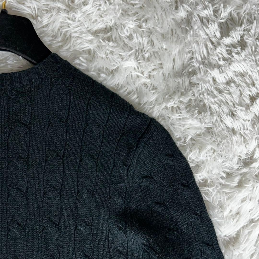 美品✨ポロラルフローレン ケーブルニット セーター コットン クルーネック M