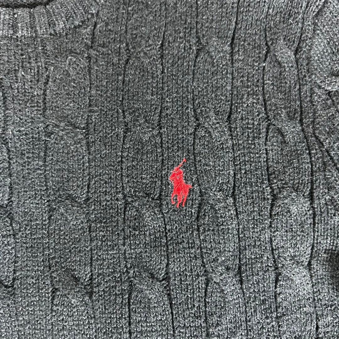 美品✨ポロラルフローレン ケーブルニット セーター コットン クルーネック M