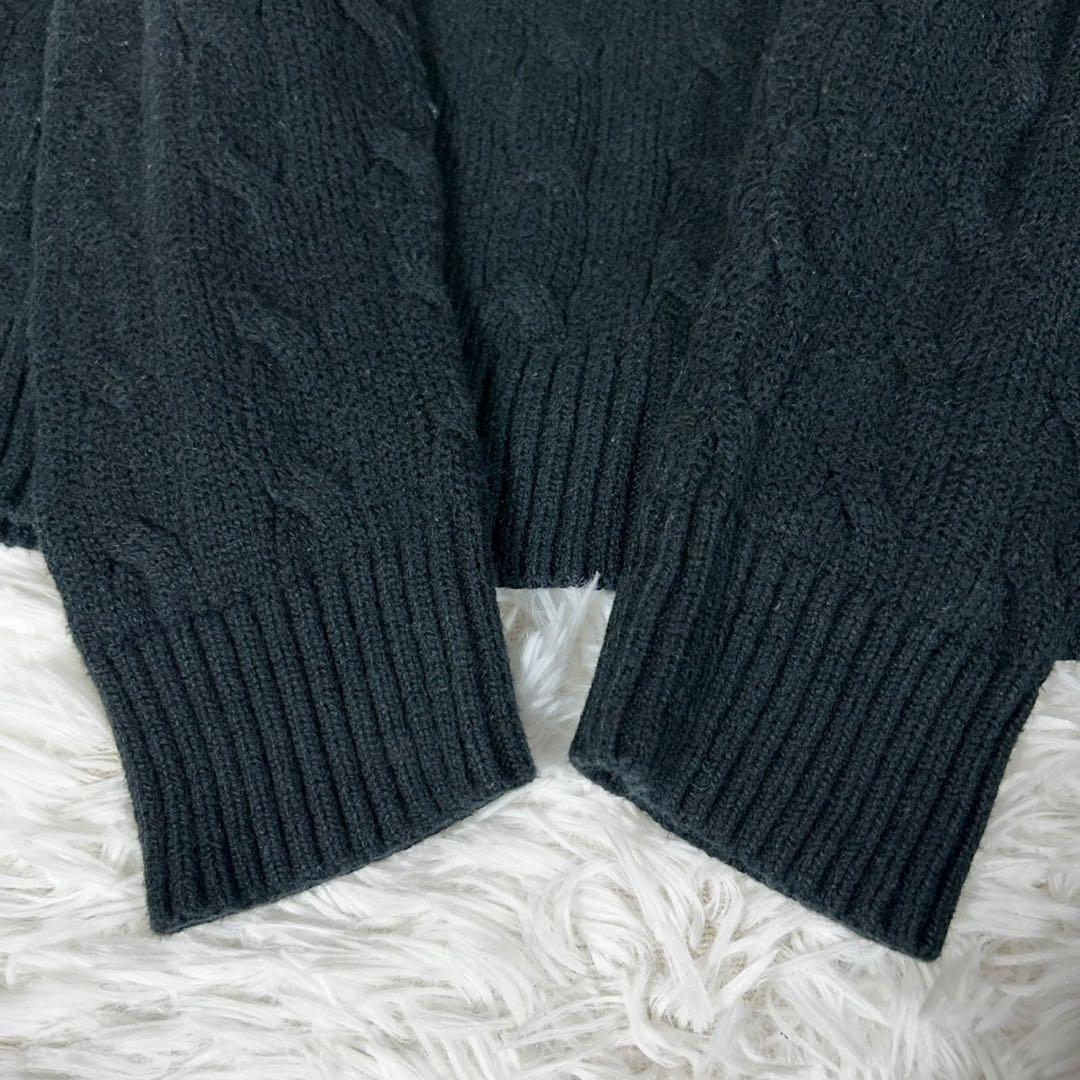 美品✨ポロラルフローレン ケーブルニット セーター コットン クルーネック M