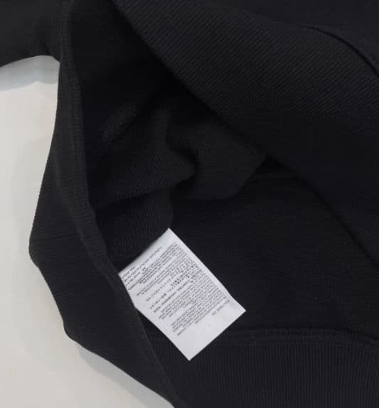 Ami Paris 黒 ハート クルーネックトレーナー M2