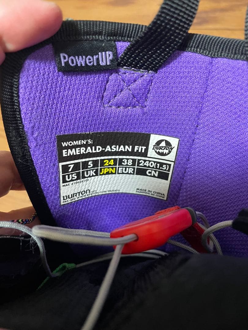 Burton Emerald 24.０cm 女性用スノーボードブーツ ブラック