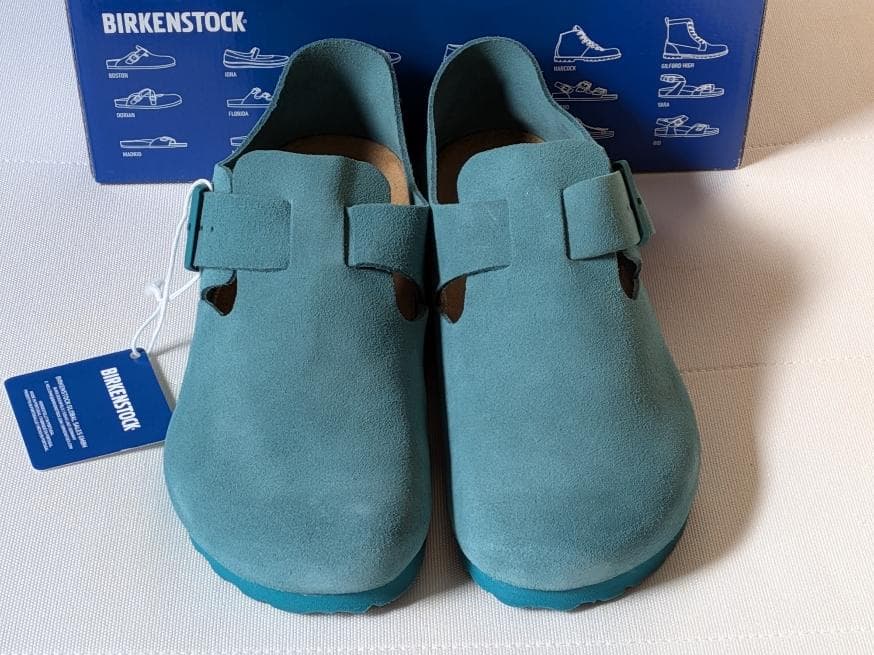 新品BIRKENSTOCK LONDONダークティール スエードレザーシューズ