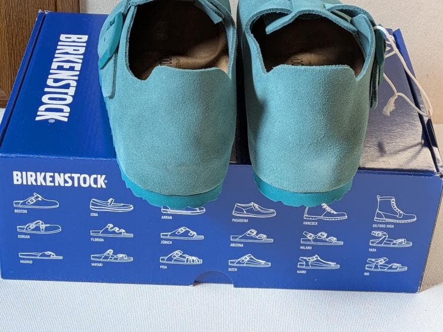 新品BIRKENSTOCK LONDONダークティール スエードレザーシューズ