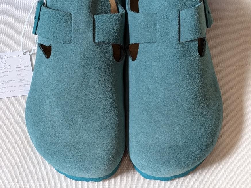 新品BIRKENSTOCK LONDONダークティール スエードレザーシューズ