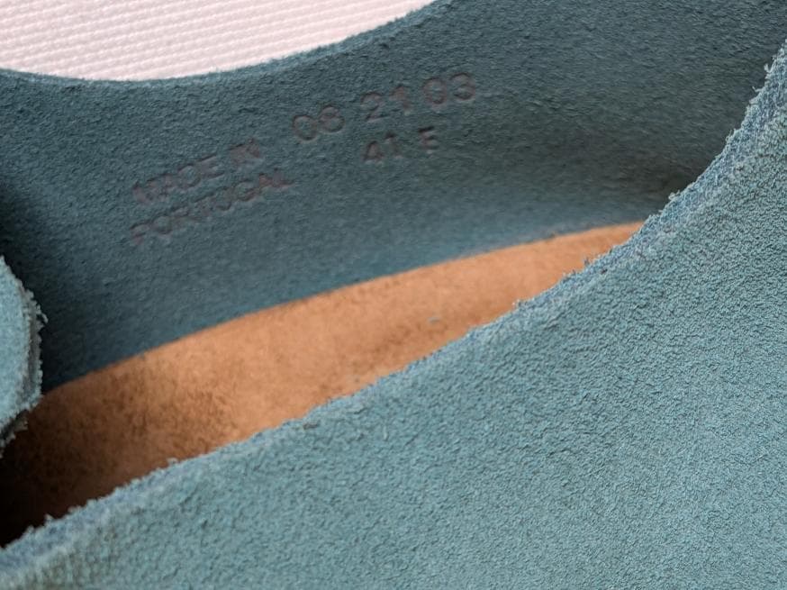 新品BIRKENSTOCK LONDONダークティール スエードレザーシューズ