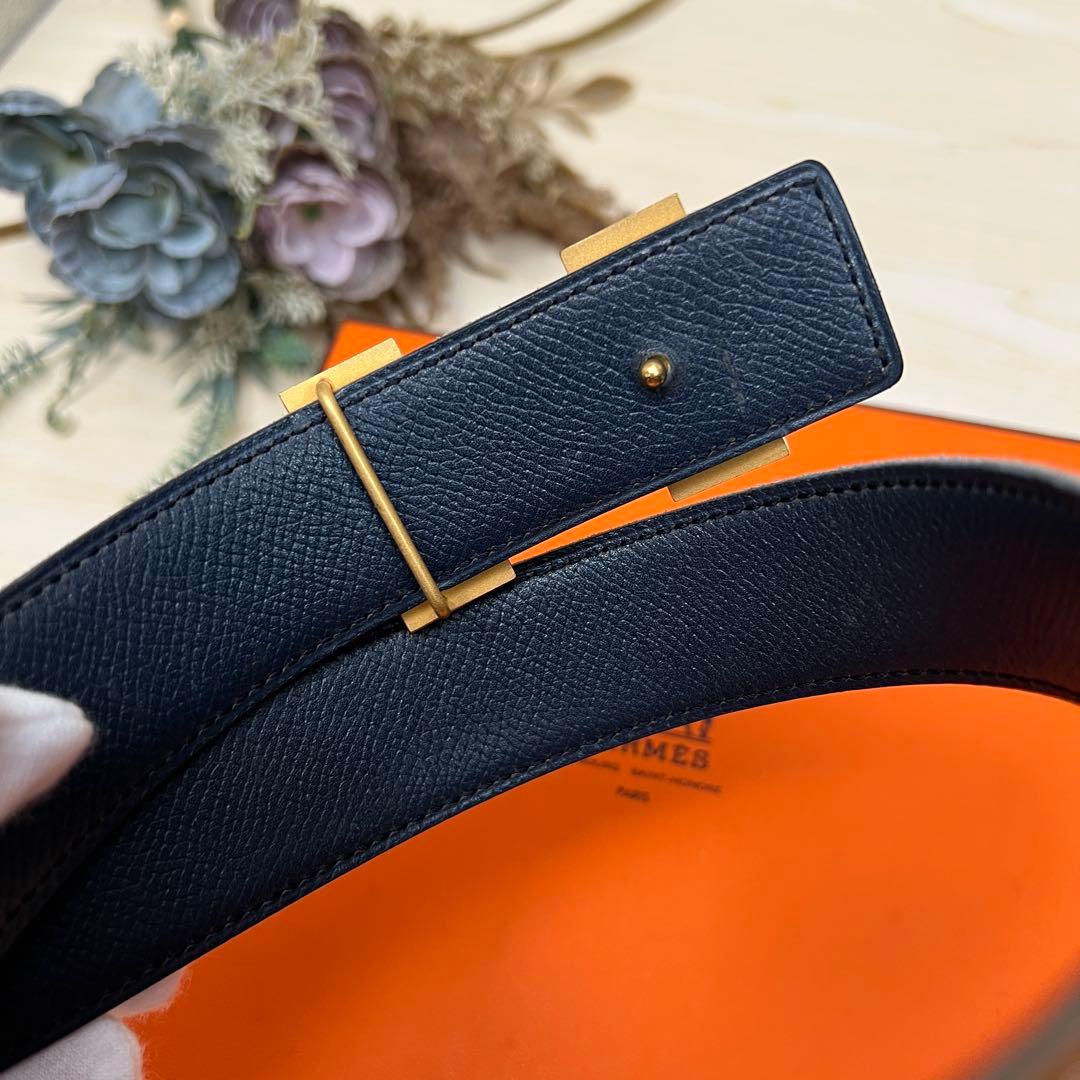 エルメス コンスタンスベルト 75 ◻︎B刻印 リバーシブル ブラウン ゴールド