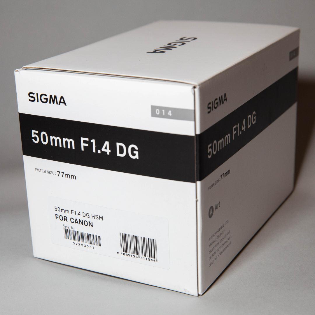 【新品】SIGMA 50mm F1.4 DG HSM レンズ Canon用