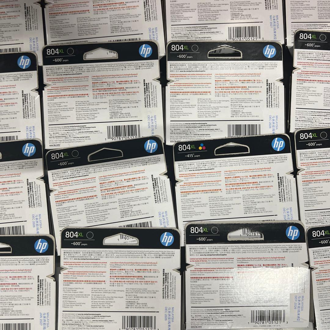 HP 804XL 20点　黒　三色1点