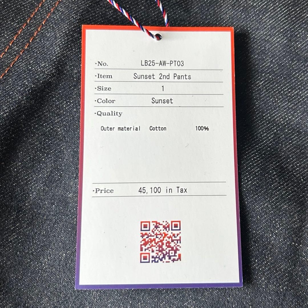 パンツ Laid.B 25AW Sunset 2nd denim pants