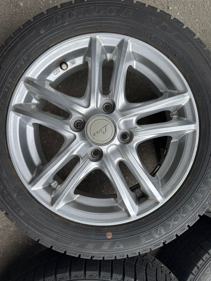 ①ノンノン 155/65R14 ダンロップ WM03 ホイール A0139