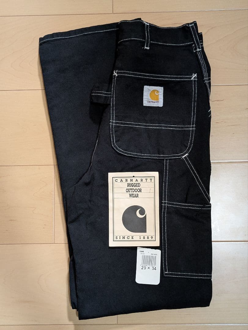 90s カーハート　ワイド　ペインター　usa シングルニー　後染　山田蓮 長瀬
