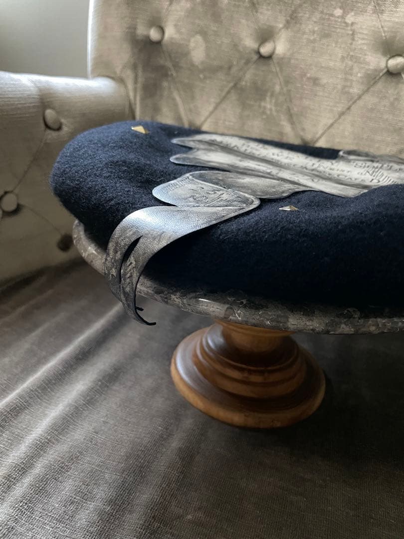 ⭐︎新品未使用⭐︎ Fish Born Chips別注CA4LA ウール製黒ベレー帽