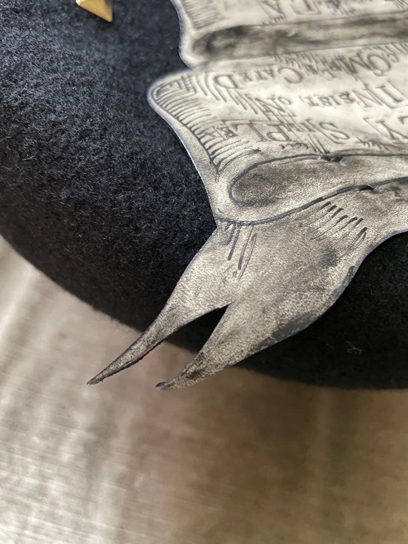 ⭐︎新品未使用⭐︎ Fish Born Chips別注CA4LA ウール製黒ベレー帽