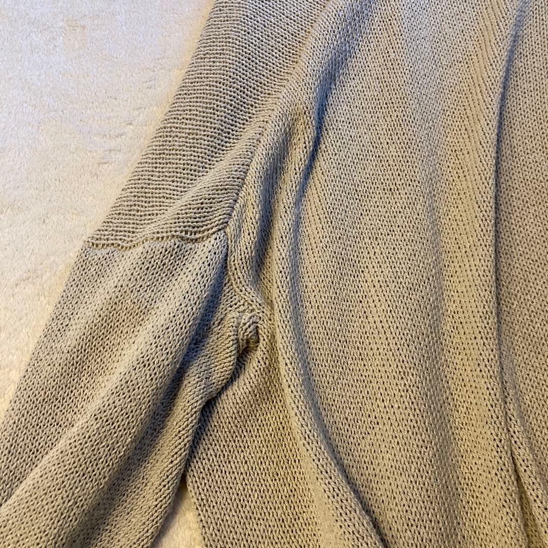 evam eva ドライシルク カーディガン シルク100% 羽織り グレージュ