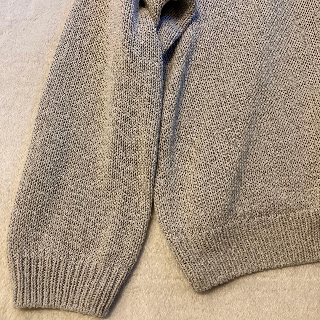 evam eva ドライシルク カーディガン シルク100% 羽織り グレージュ