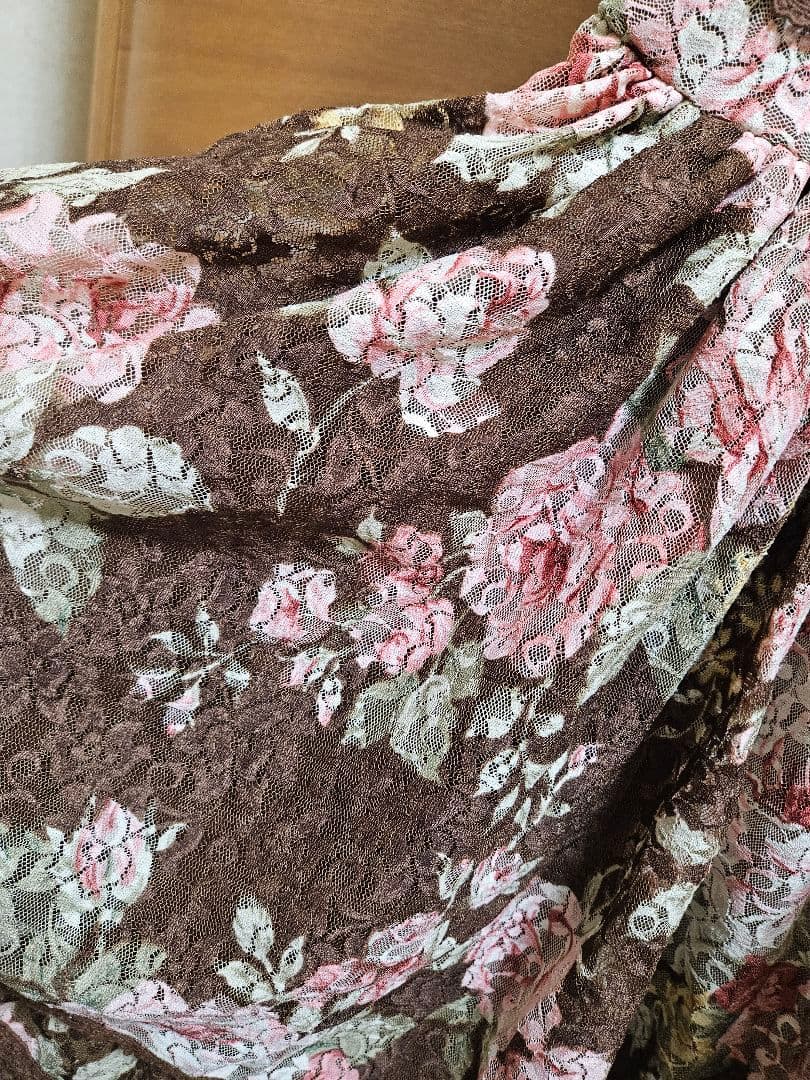 LIZ LISA フラワープリント 半袖ミニワンピース