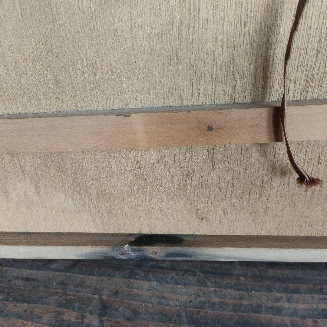 【真作】池田修三 一月 1982年 直筆サイン 木版画 日焼けあり 45×35