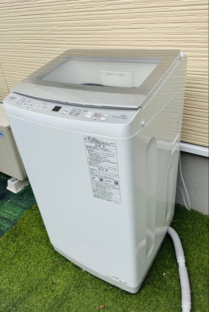 美品　AQW-P7NJ 全自動洗濯機　2023年製　送料込み