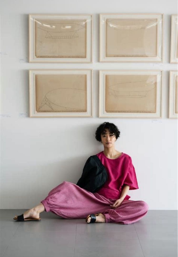 ヂェン先生の日常着 バルーンパンツ 太 S (生成り)