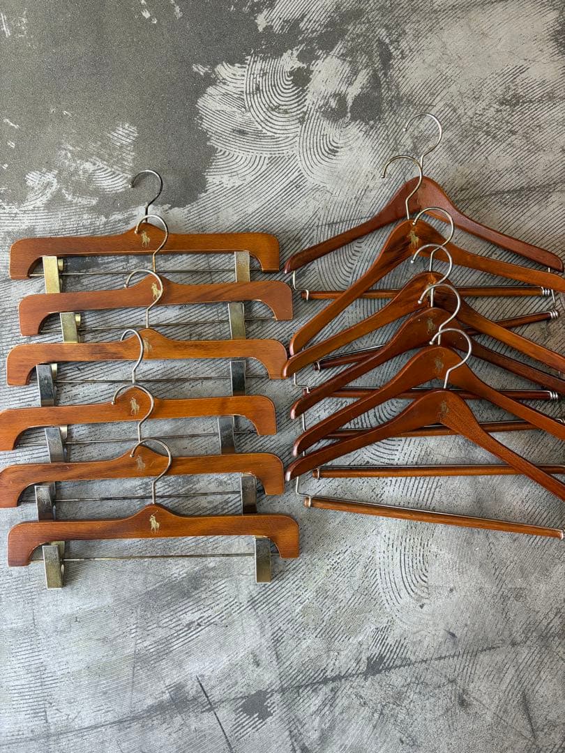 polo ralphlaurenポロラルフローレンハンガー6本づつセット