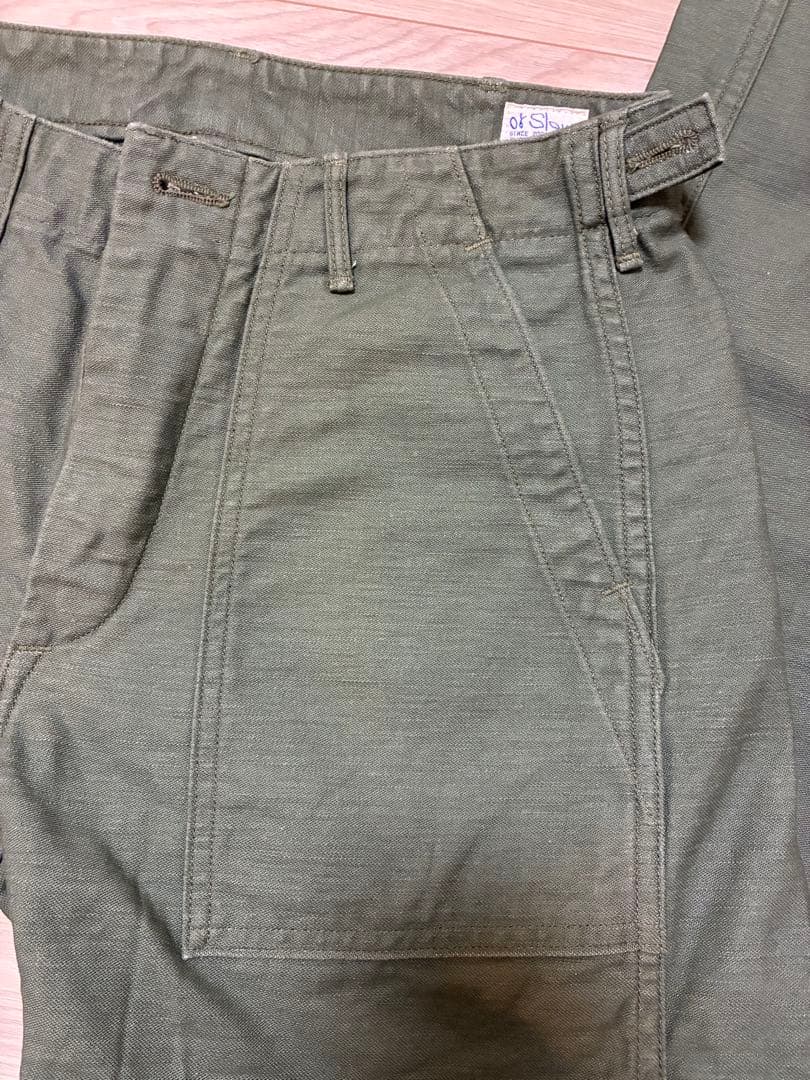 【美品】orslow オアスロウスリムフィット ファティーグパンツ　S