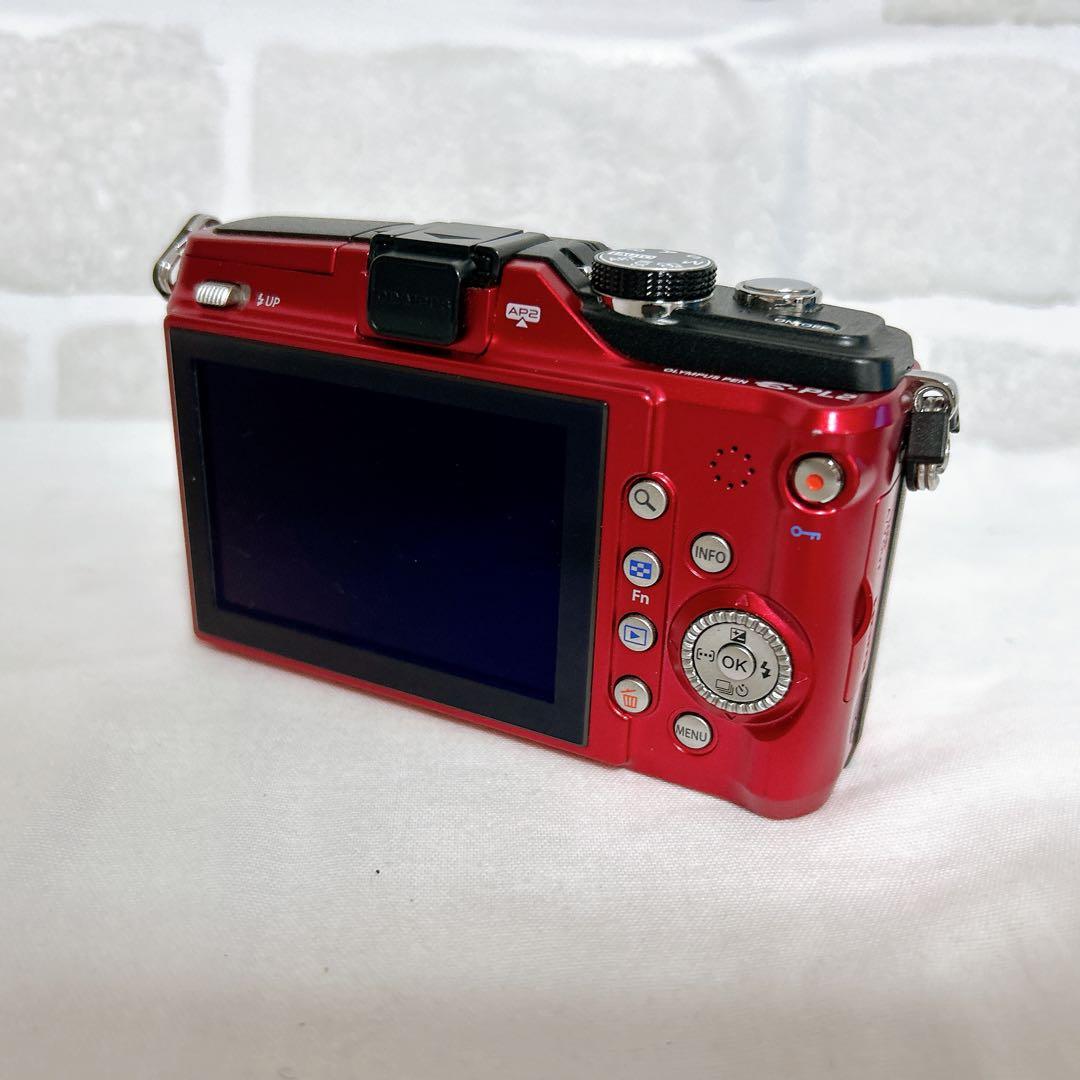 ✨【OLYMPUS ミラーレス一眼 PEN E-PL2 ボディ（レッド）】✨