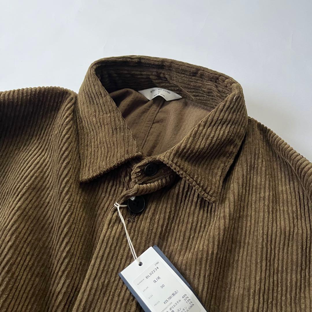 スティルバイハンド コーデュロイ シャツ ジャケット ブラウン 50 XL