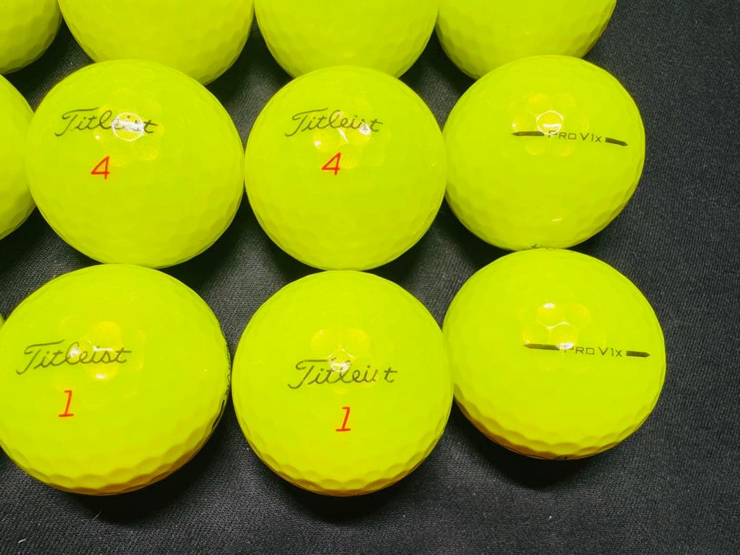 最新 タイトリストPRO V1X 2025年モデル 20個　　イエロー