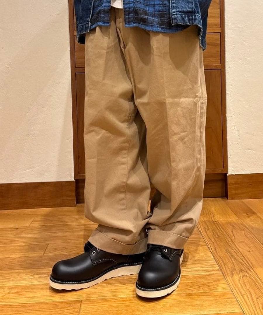 未使用BEAMS PLUS 2 Pleats Trousers Twill