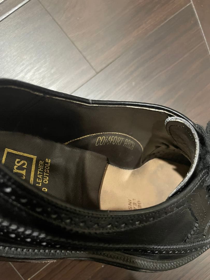 ハノーバー製 Sears ウイングチップ 黒 ビンテージ アメリカ靴