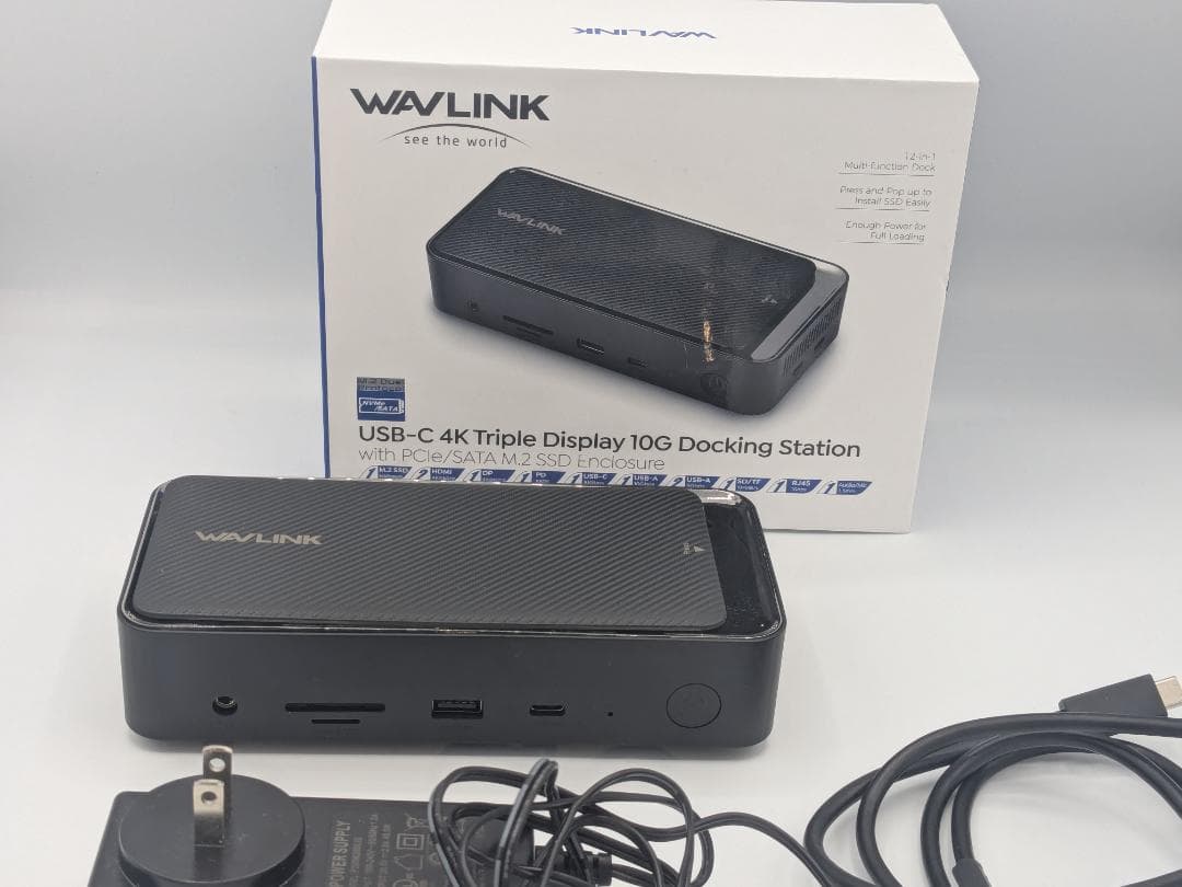 WAVLINK 12-in-1 ドッキングステーション WL-UMD23M